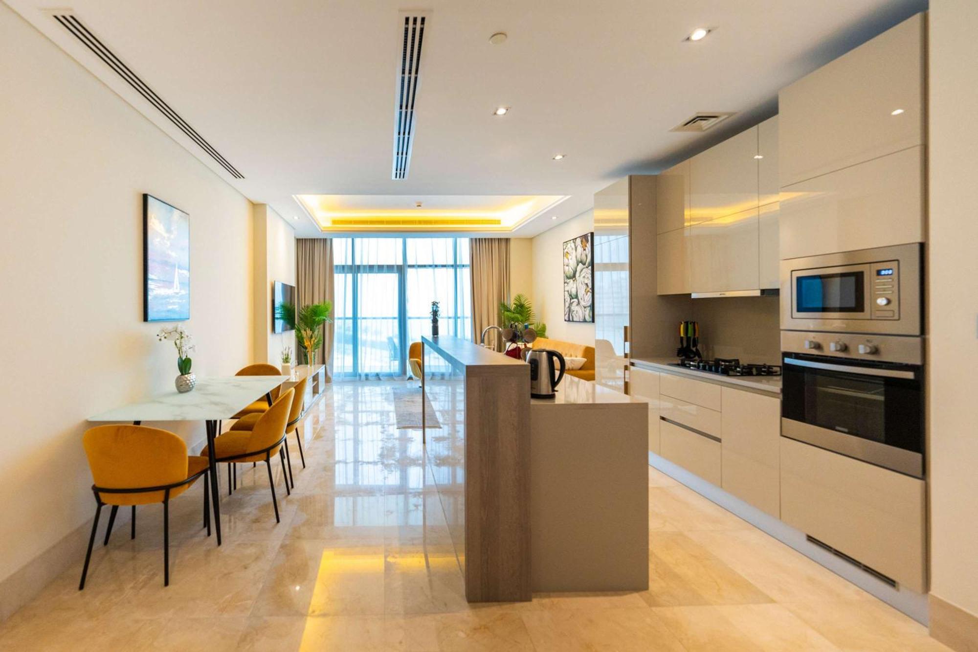 Spacious Beachfront 2 Bedroom Apartment - The 8 Dubai Exterior photo